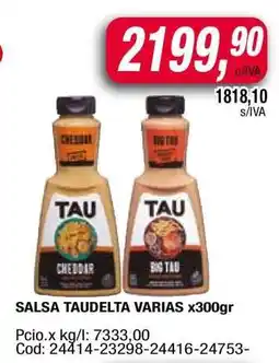 Maxiconsumo Salsa Taudelta Varias x300gr oferta