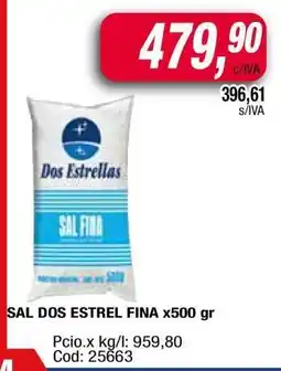 Maxiconsumo SAL DOS ESTREL FINA x500 gr oferta