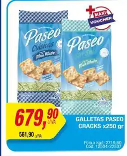 Maxiconsumo Galletas Paseo Cracks x250 gr oferta