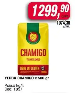 Maxiconsumo YERBA CHAMIGO x 500 gr oferta