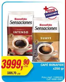 Maxiconsumo CAFÉ BONAFIDE x250 gr oferta