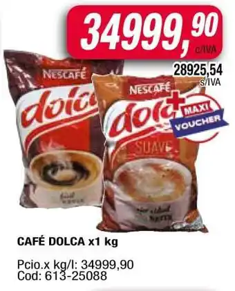 Maxiconsumo CAFÉ DOLCA x1 kg oferta