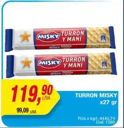 Maxiconsumo TURRON MISKY oferta