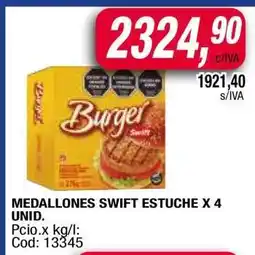 Maxiconsumo MEDALLONES SWIFT ESTUCHE X 4 UNID oferta