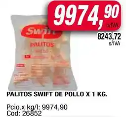 Maxiconsumo PALITOS SWIFT DE POLLO X 1 KG oferta