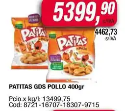 Maxiconsumo PATITAS GDS POLLO 400gr oferta