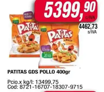 Maxiconsumo PATITAS GDS POLLO 400gr oferta