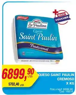Maxiconsumo Queso Saint Paulin Cremoso oferta