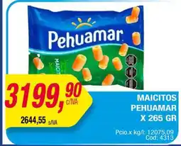 Maxiconsumo MAICITOS PEHUAMAR X 265 GR oferta