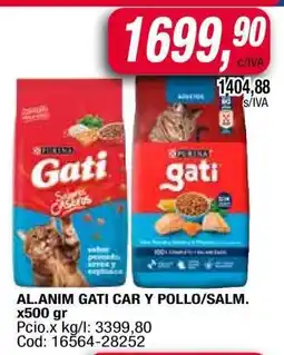 Maxiconsumo AL.ANIM GATI CAR Y POLLO/SALM oferta