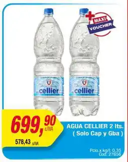 Maxiconsumo AGUA CELLIER 2 lts oferta