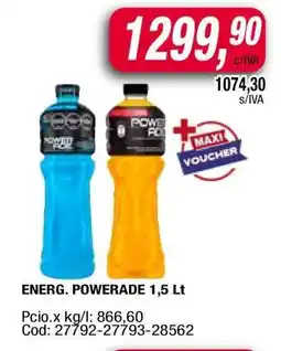 Maxiconsumo ENERG. POWERADE 1,5 Lt oferta