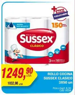 Maxiconsumo ROLLO COCINA SUSSEX CLASICO 3X50 un oferta