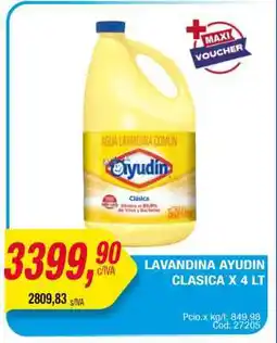 Maxiconsumo LAVANDINA AYUDIN CLASICA X 4 LT oferta