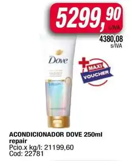 Maxiconsumo ACONDICIONADOR DOVE 250ml repair oferta