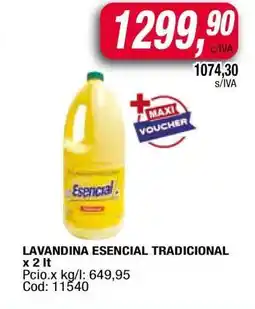 Maxiconsumo LAVANDINA ESENCIAL TRADICIONAL x 2 lt oferta