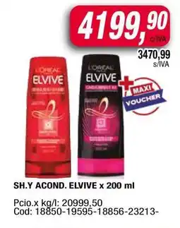 Maxiconsumo SH.Y ACOND. ELVIVE x 200 ml oferta