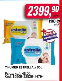 Maxiconsumo T.HUMED ESTRELLA x 50u oferta