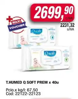 Maxiconsumo T.HUMED Q SOFT PREM x 40u oferta