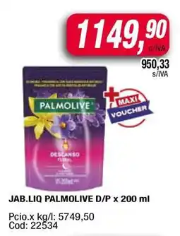 Maxiconsumo JAB.LIQ PALMOLIVE D/P x 200 ml oferta