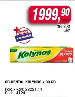 Maxiconsumo CR.DENTAL KOLYNOS x 90 GR oferta