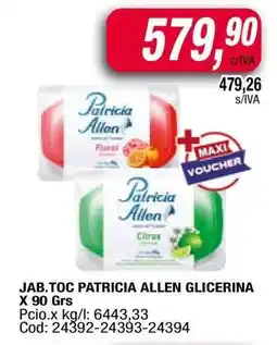 Maxiconsumo Jabón Tocador Patricia Allen Glicerina oferta