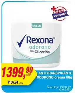 Maxiconsumo Rexona Odorono con Glicerina oferta