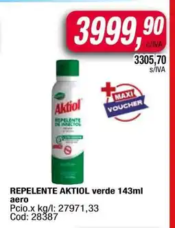 Maxiconsumo REPELENTE AKTIOL verde 143ml aero oferta