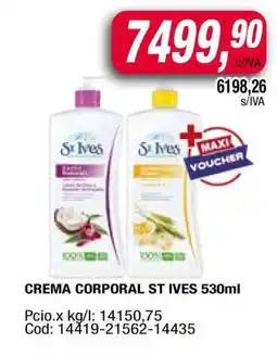 Maxiconsumo CREMA CORPORAL ST IVES 530ml oferta