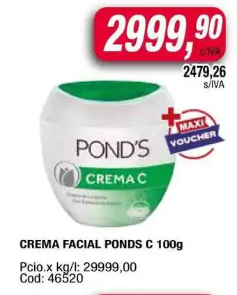 Maxiconsumo CREMA FACIAL POND'S C 100g oferta