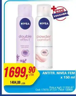 Maxiconsumo ANTITR. NIVEA FEM x 150 ml oferta