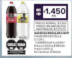 Carrefour Market Gaseosa Regular/Light oferta