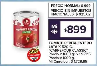 Carrefour Express Tomate Perita Entero Lata oferta