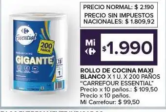Carrefour Express ROLLO DE COCINA MAXI BLANCO oferta