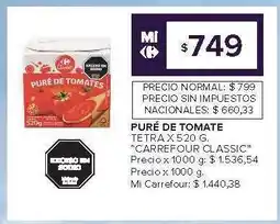 Carrefour Market Puré de tomate oferta