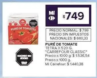 Carrefour Market Puré de tomate oferta