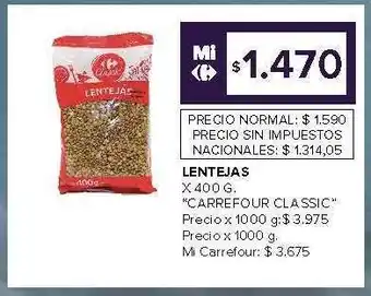 Carrefour Market Lentejas oferta