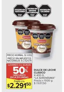 Carrefour Market Dulce de leche clásico oferta