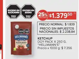Carrefour Market KETCHUP DOY PACK X 250 G. HELLMANN'S oferta