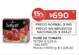 Carrefour Market Puré de Tomate Salsati oferta