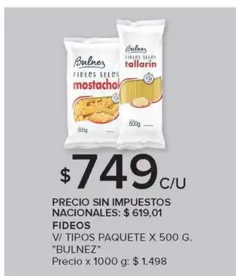 Carrefour Market Fideos Bulnez oferta