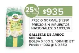 Carrefour Market Galletas de Arroz Sin Sal oferta