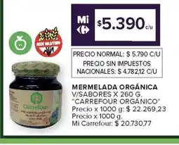 Carrefour Market Mermelada Orgánica oferta