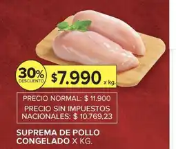 Carrefour Market Suprema de Pollo Congelado oferta