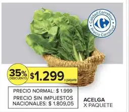 Carrefour Market Acelga x Paquete oferta