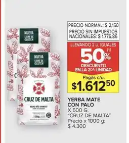 Carrefour Yerba Mate con Palo oferta