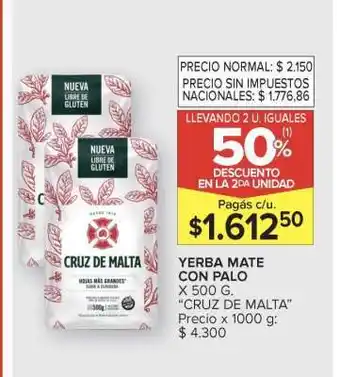 Carrefour Yerba Mate con Palo oferta