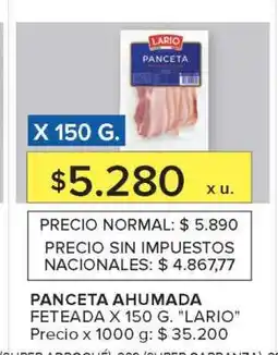 Carrefour Market PANCETA AHUMADA oferta