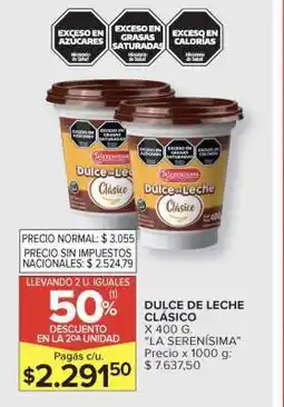 Carrefour Dulce de leche clásico oferta