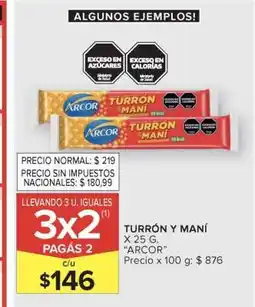Carrefour Turrón y Maní oferta